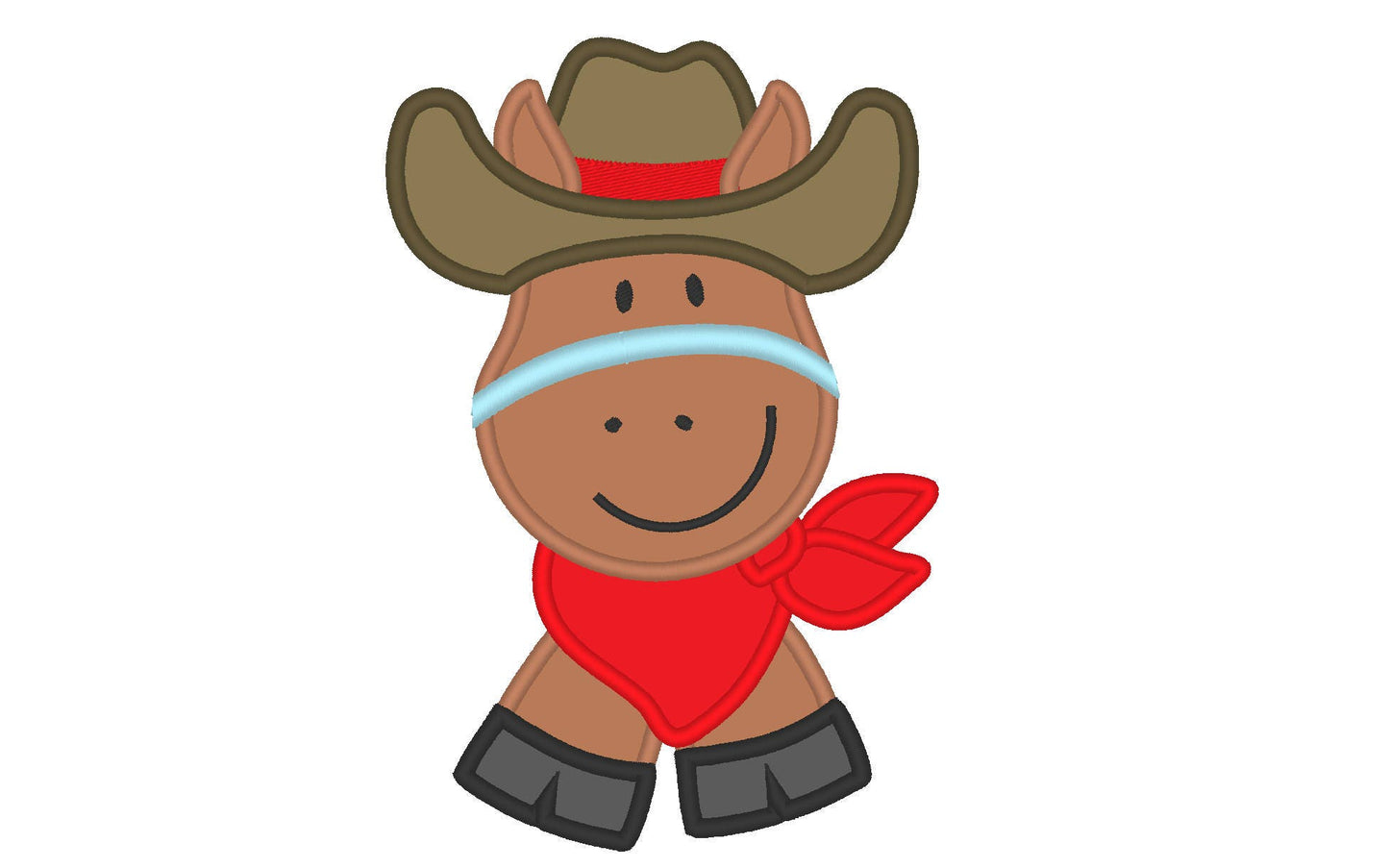 Little Cowboy Horse Boy Applique