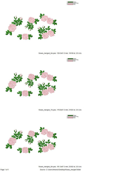 Accent Mini Rose Flower Set of 5