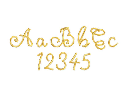 Extra Bold Chain Stitch Handwritten Font Amy