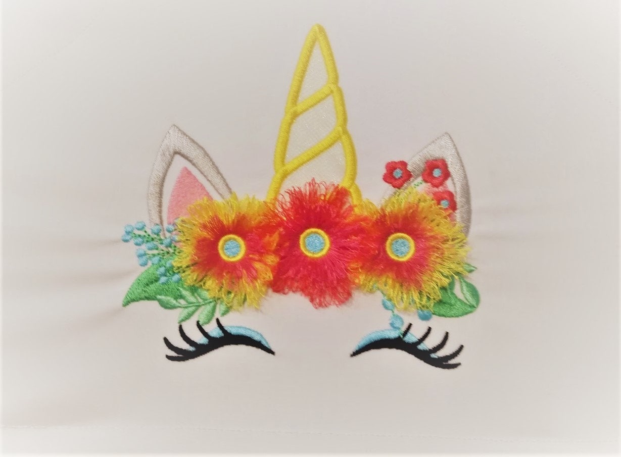 Pretty Eyes Unicorn Fringed Floral Crown
