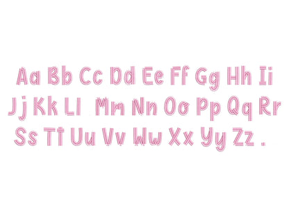 Boho Girly Fringed Font