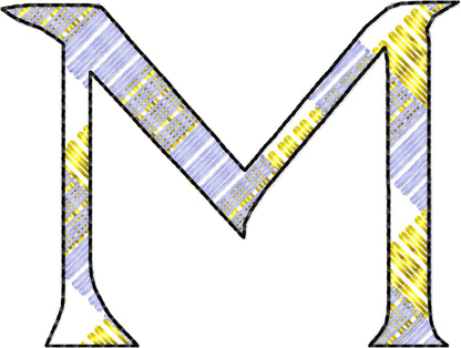 Buffalo Gingham Plaid Patterned Font Lakeside