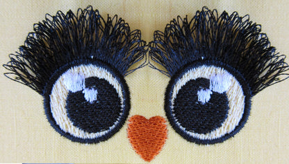 Owl Doll Eyes Fringed Eyelashes