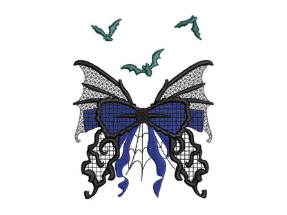 Halloween Lace Butterfly Bow
