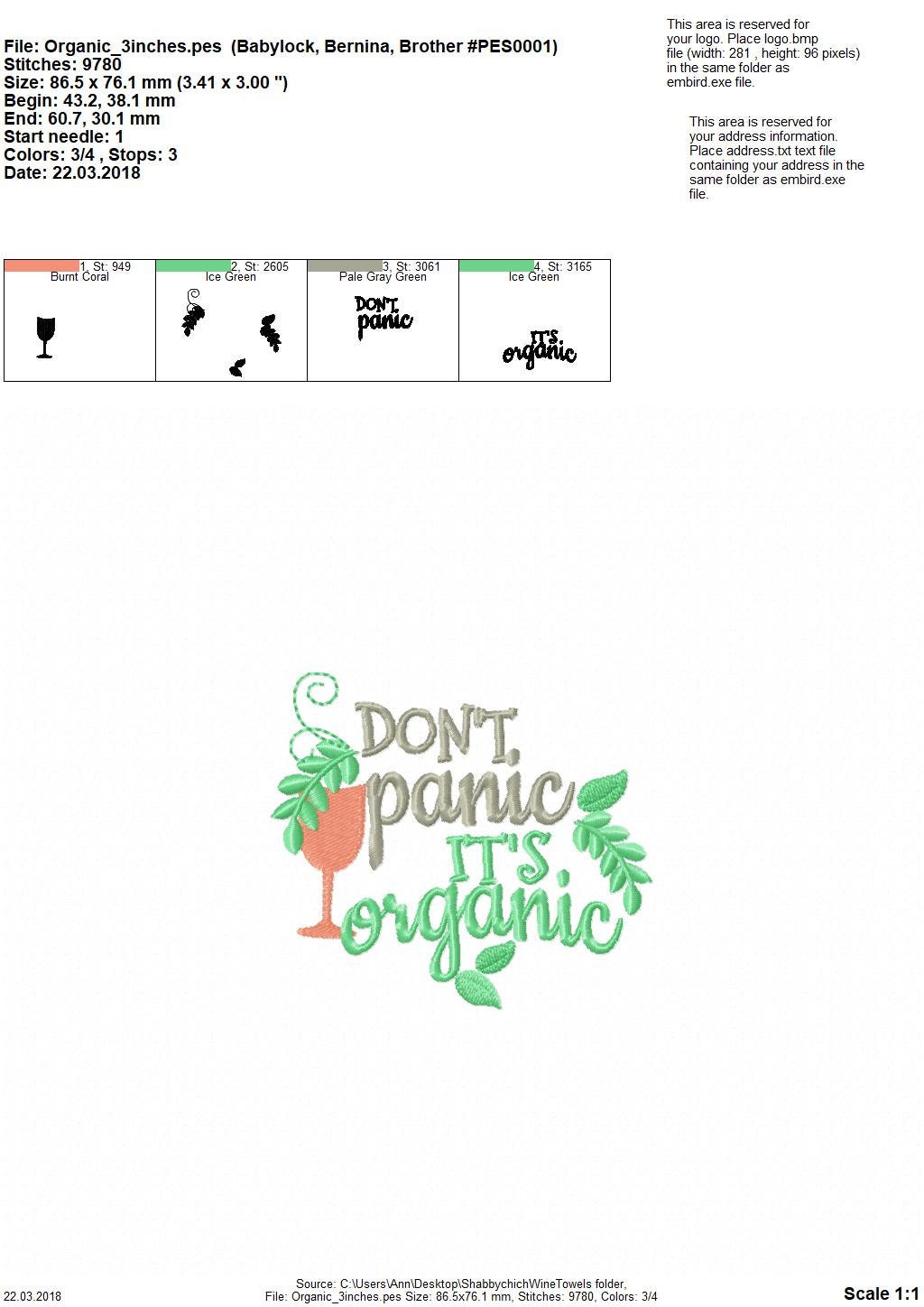 Shabby Chic Floral Organic Kitchen Set