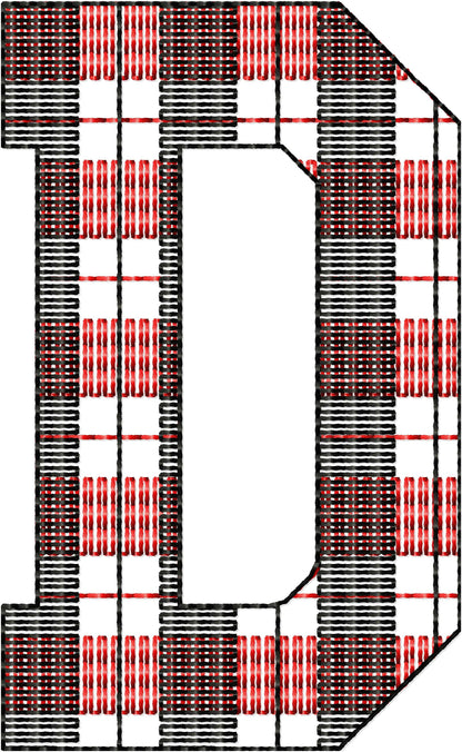 Buffalo Plaid Gingham Patterned Sport Font