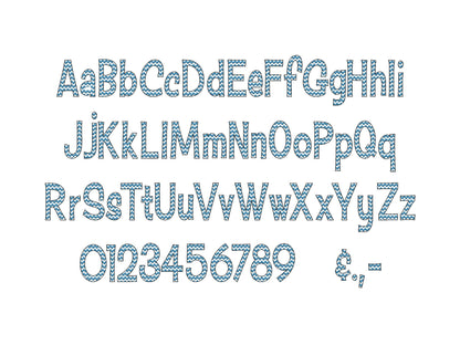 Chevron Font Ricrac Chevron alphabet versatile letters and numbers