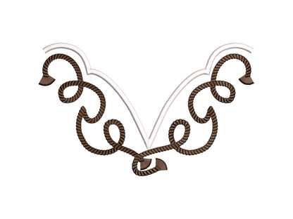 Rope Stitch Neckline Cutout