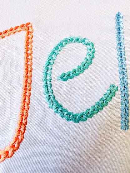 Bold Chain Stitch Font Jelly