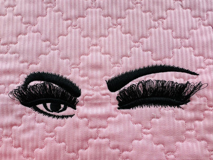 Doll Blinking Eyes Zipper Pouch ITH