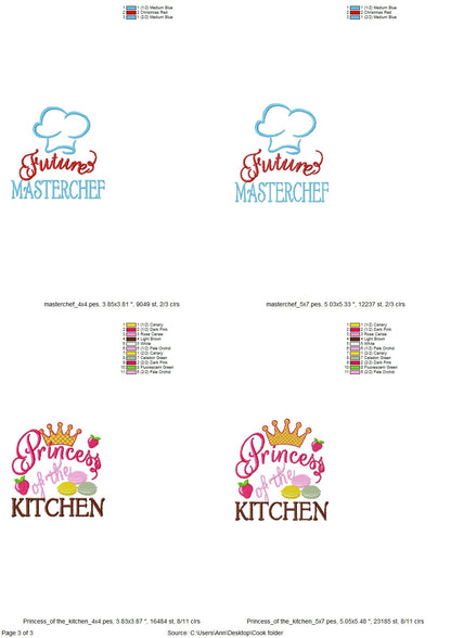 Kids Apron Kitchen Awesome Quote Set