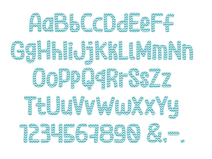 Dots Checks Waves Cube Font Set