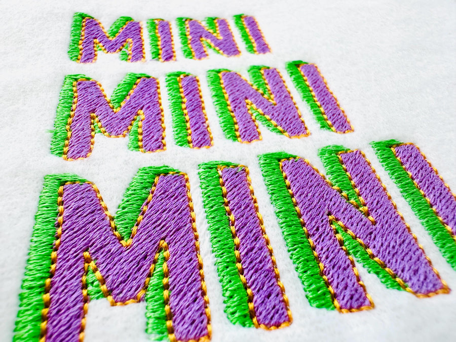 Mini Drop Shadow Block Font