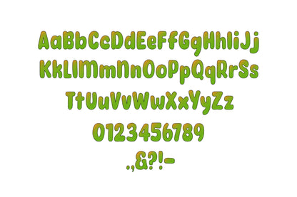 Iridescent Gradient Ombre Font Sweetie