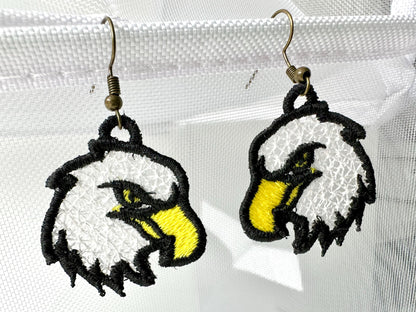 American Bald Eagle Earrings Charm