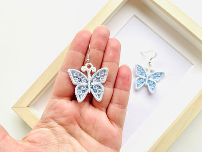 Little Butterfly Lace Earrings Charm