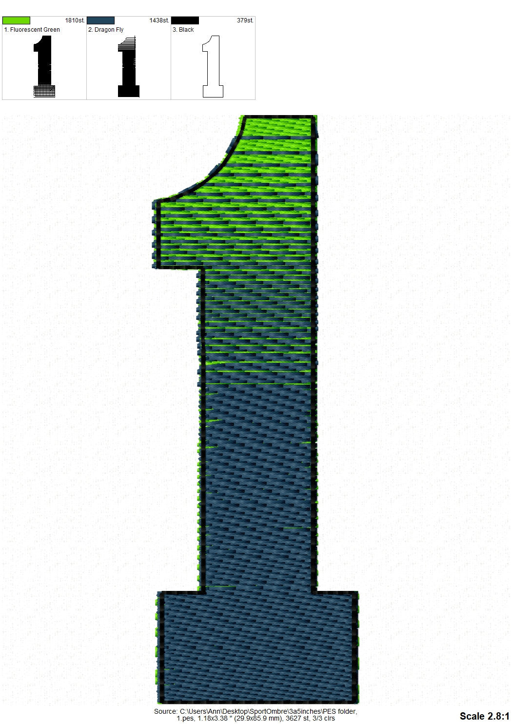 Iridescent Ombre Gradient Font