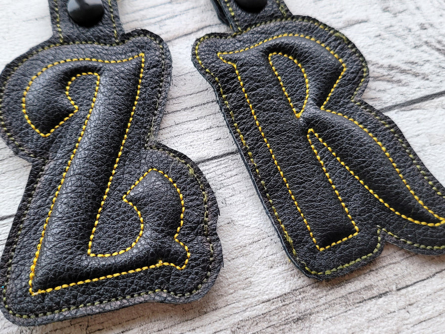 Puffy Puff Relief 3D Keychain Monogram ITH