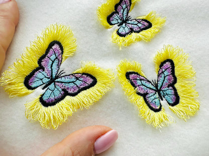 Mini Butterfly Fringed Fluffy Wings