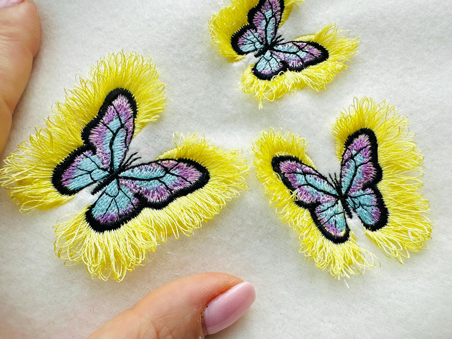 Mini Butterfly Fringed Fluffy Wings