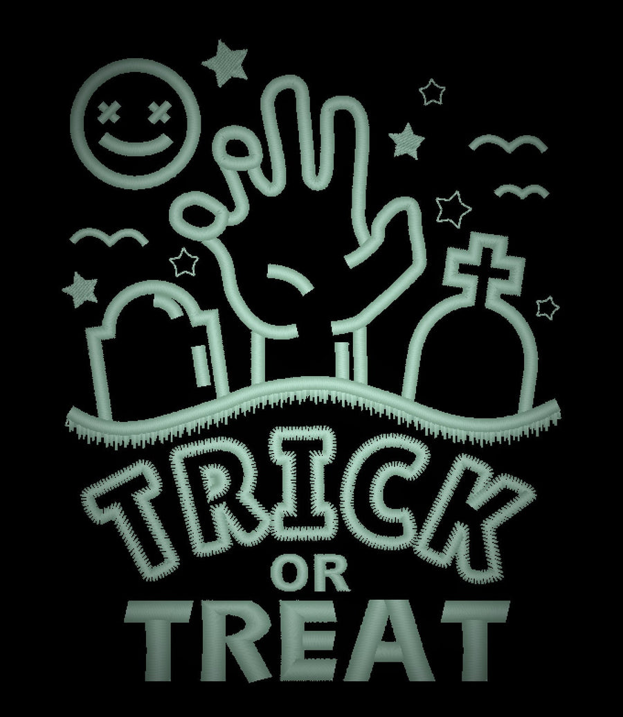 Trick or treat Glow in the dark special machine embroidery designs