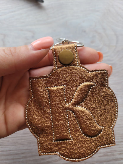 Special Puffy Puff Foam Monogram Keychain