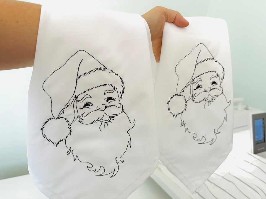 Quick Light Stitch Santa Claus Outline