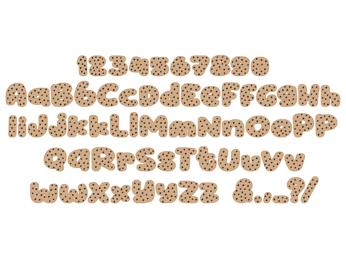 Cookie with Choco Crisps Font