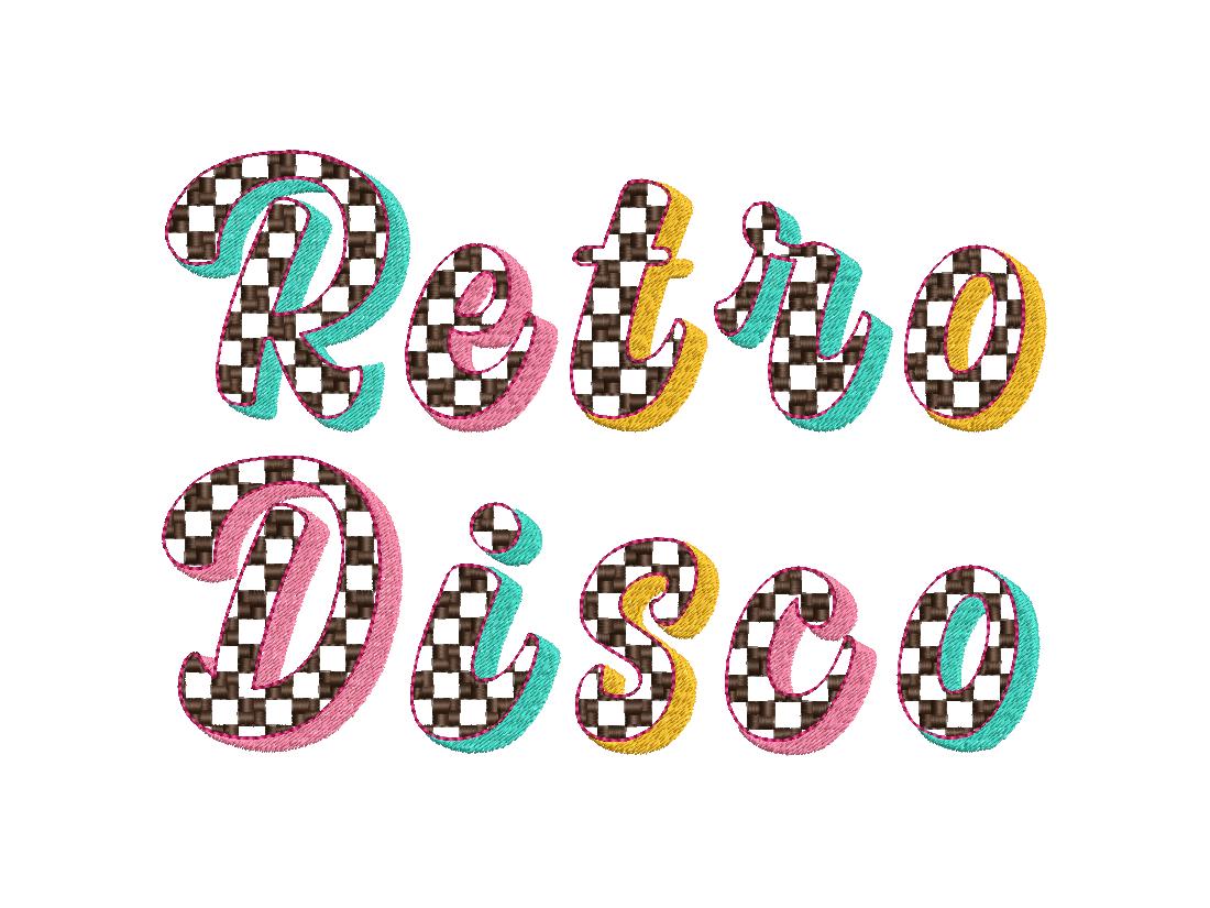 Checkered Patterned Shadow Script Font