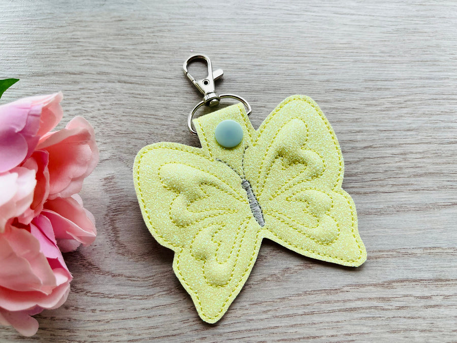 Special Puffy Puff Foam Butterfly Keychain