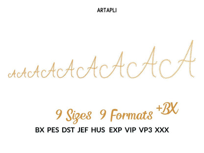 Light Stitch Chain Handwritten Script Font