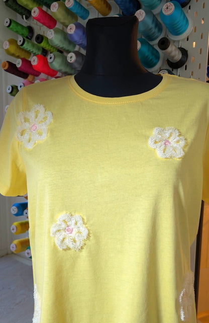 Fringed Daisy Flower and Heart Set