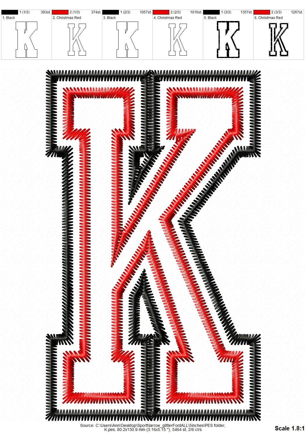 Big Glitter HTV Vinyl Narrow Sport Font