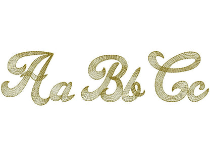 Quick Light Stitch Line Shadow Font