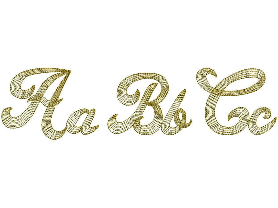 Quick Light Stitch Line Shadow Font