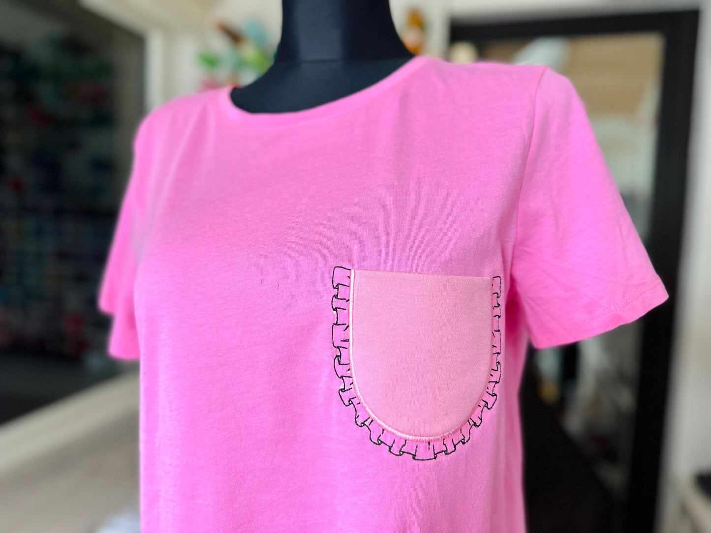 Genuine Girly Ruffle Pocket ITH