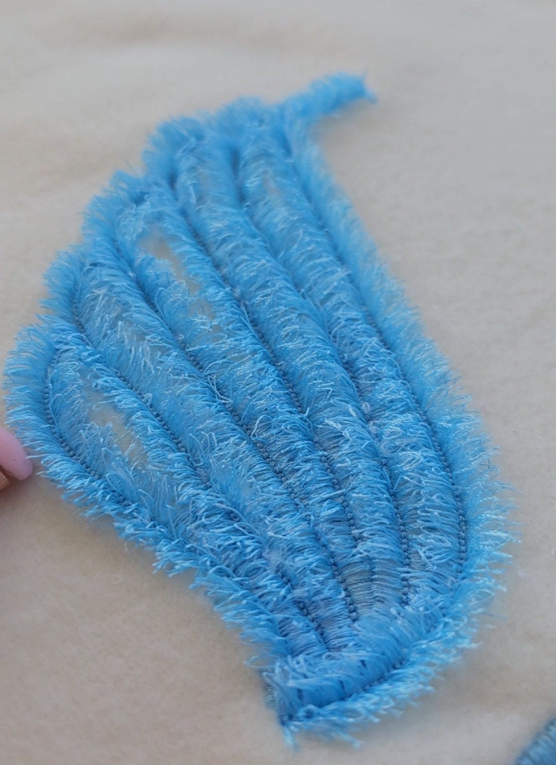 Fringed chenille Wings kids outfit machine embroidery designs many