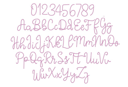 Hand Stitch Effect Handwritten Font