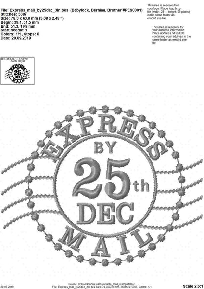 Reindeer Mail Express Stamp Set