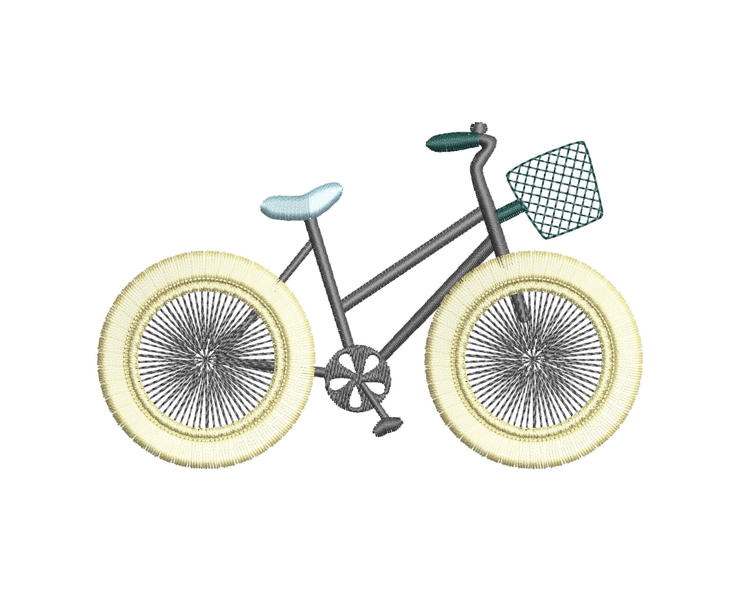 Summer Bicycle with Fringed Wheels