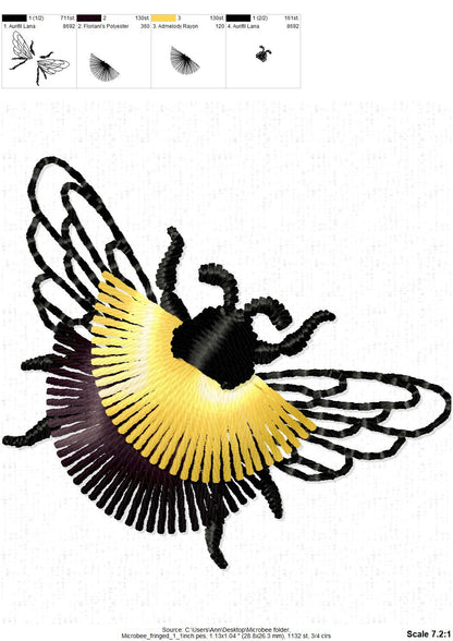 Micro Mini Fringed Bee Honeybee