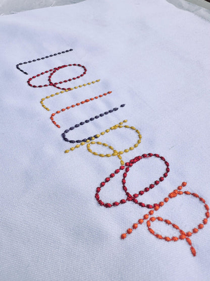 Bean Stitch Thin Line Lollipop Font
