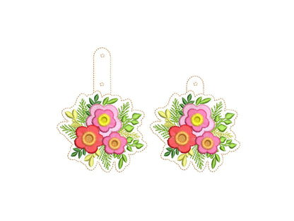 Fringed Floral Bouquet Keychain