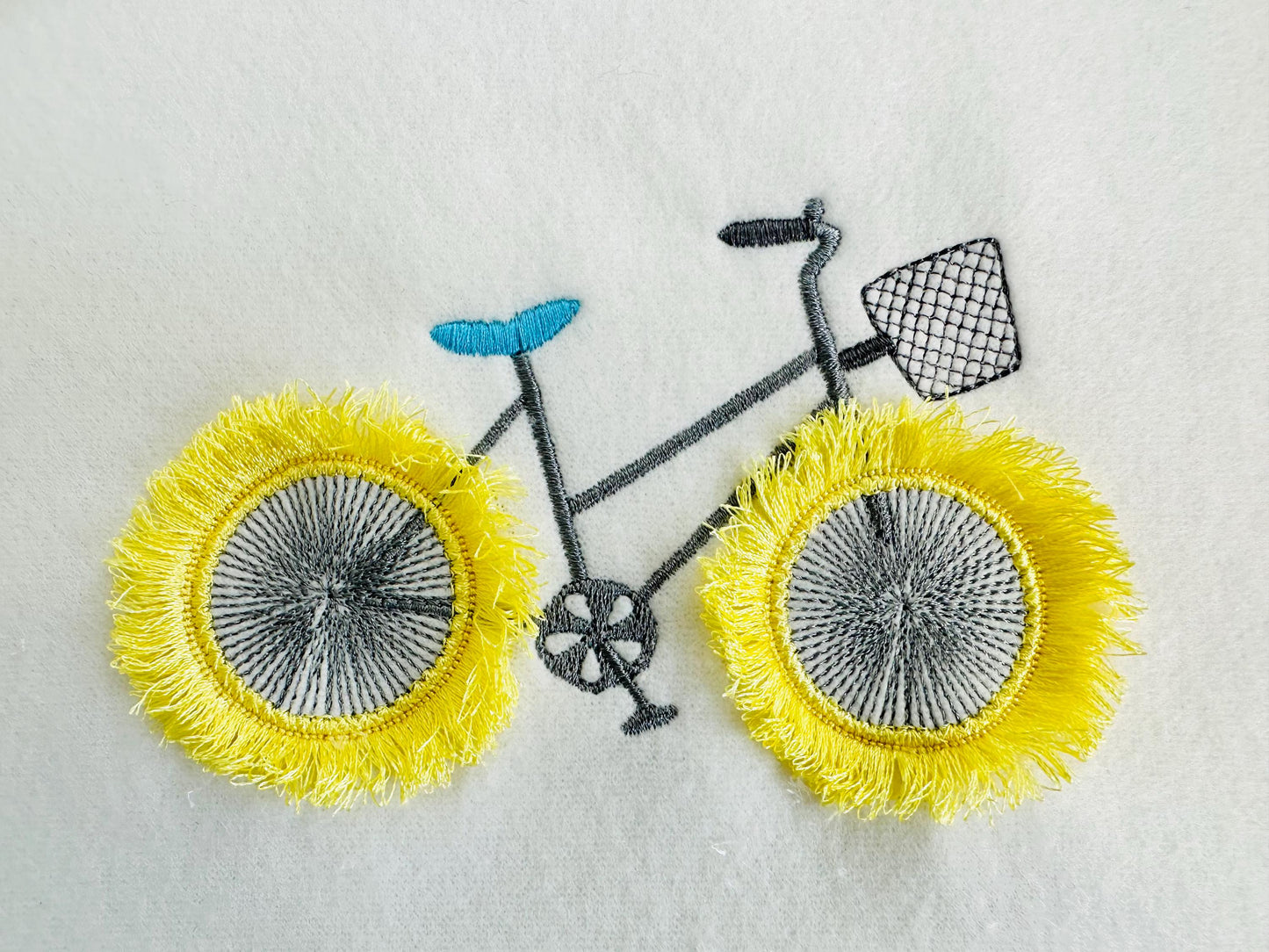 Summer Bicycle with Fringed Wheels