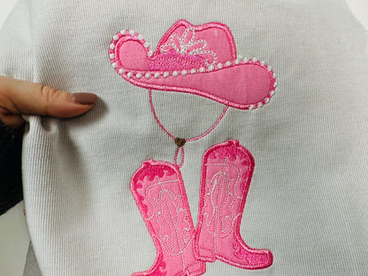 Cowgirl Girly Kicking Boots and Hat