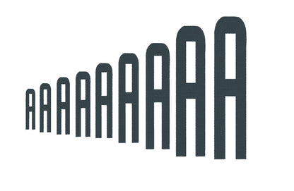 Extra Narrow Block Font Fill Stitch