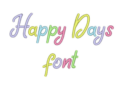 Satin Stitch Curl Font