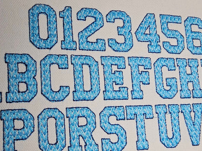 Knitted Knit Effect Light Stitch Sport Font