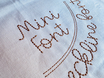 Sweetcake Script Font Hand Stitch Effect