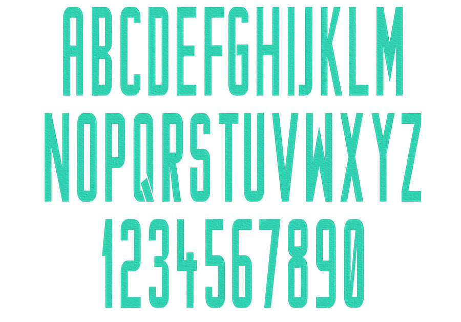 Extra Narrow Block Font Fill Stitch